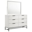 Sonora - 6-Drawer Dresser With Mirror - White For Cheap