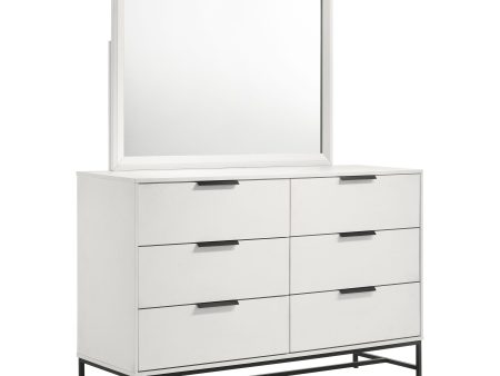 Sonora - 6-Drawer Dresser With Mirror - White For Cheap