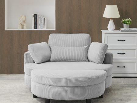 Corduroy Sofa With Two Throw Pillows And A Waist Pillow With An Extra Tray For Comfortable Seating In Small Apartment Bedrooms For Cheap