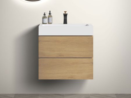 Alice - Bathroom Vanity With Sink, Large Storage Wall Mounted Floating Bathroom Vanity For Modern Bathroom Discount