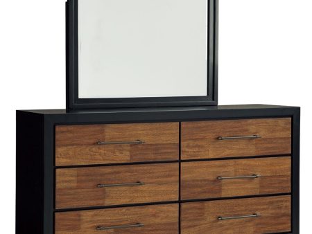 Kraeburn - Brown   Black - Dresser And Mirror For Sale