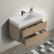 Alice - Bathroom Vanity With Sink, Large Storage Wall Mounted Floating Bathroom Vanity For Modern Bathroom Discount