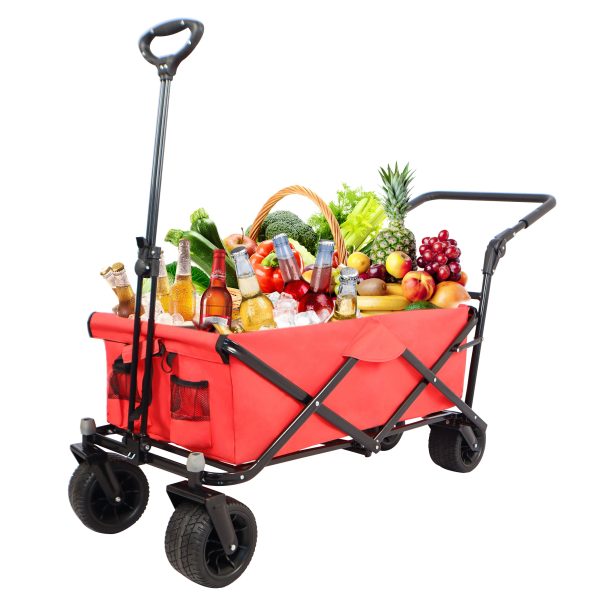 Utility Park Garden Cart Tool Customized Color Folding Camping Trolley Outdoor Picnic Beach Wagon For Discount