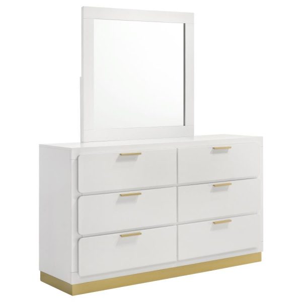 Caraway - 6-Drawer Bedroom Dresser With Mirror Online Hot Sale