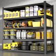 Tall Metal Shelves With Removable Dividers Are High Capacity And Load Bearing For Garages, Kitchens And Offices For Discount