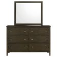 Wilkes - 6-Drawer Dresser And Mirror - Dark Cocoa Online Sale