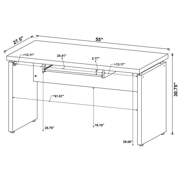 Skylar - L-Shape Desk With Mobile File Cabinet - Cappuccino Supply