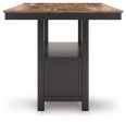 Wildenauer - Brown   Black - Rectangular Dining Room Counter Table Online