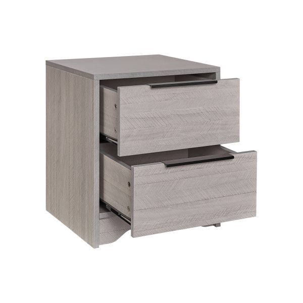 Wooden Nightstand With Two Drawers For Bedrooms And Other Places Online now