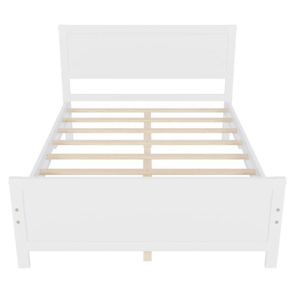 Wood Platform Bed Frame With Headboard, Mattress Foundation With Wood Slat Support, No Box Spring Needed For Discount