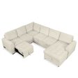 U-Shaped Sofa Sectional Sofa Pull-Out Sofa Bed With A Storage Chaise Lounge, Charging Devices For Living Room Online now