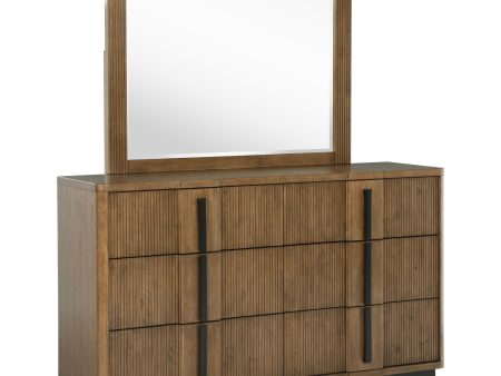 Terrace - 6-Drawer Dresser And Mirror - Ash Brown Cheap