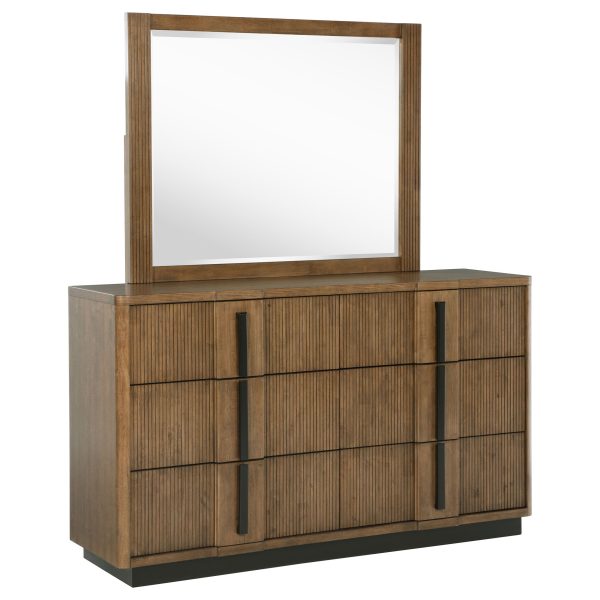 Terrace - 6-Drawer Dresser And Mirror - Ash Brown Cheap