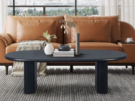 Tapered Tabletop Coffee Table - Antique Black For Cheap