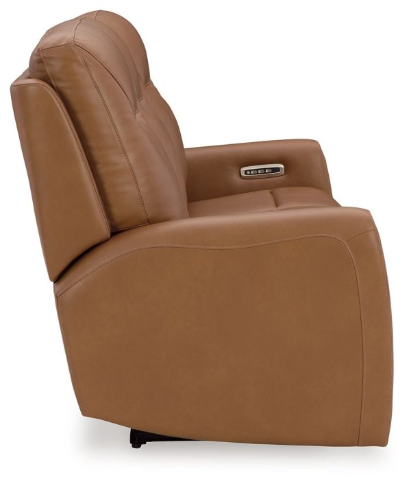 Tryanny - Butterscotch - Power Reclining Sofa With Adj Headrest For Cheap