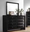 Briana - 8-Drawer Dresser With Mirror - Black Hot on Sale