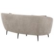 Ellorie - Upholstered Channel Back Curved Loveseat - Beige Cheap