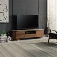 Willene - TV Stand With Ceramic Top - Dark Brown on Sale