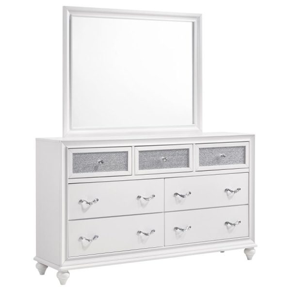 Barzini - 7-drawer Dresser With Mirror For Cheap