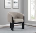 Valdez - Boucle Upholstered Barrel Back Accent Chair Hot on Sale