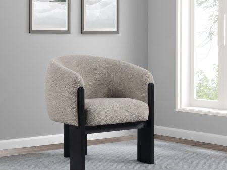 Valdez - Boucle Upholstered Barrel Back Accent Chair Hot on Sale