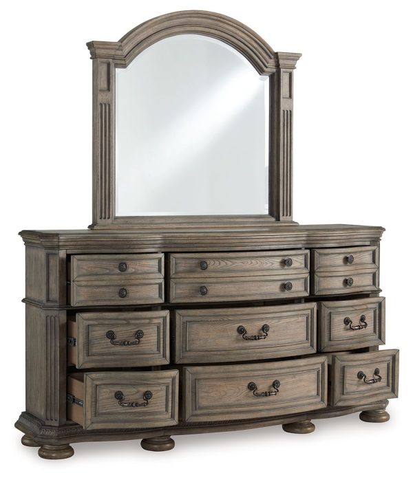 Ardenfield - Light Brown - Dresser And Mirror For Cheap