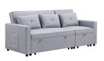 Zoey - Linen Convertible Sleeper Sofa With Side Pocket Online