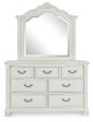 Montelaine - Antique White - Dresser And Mirror Online Sale