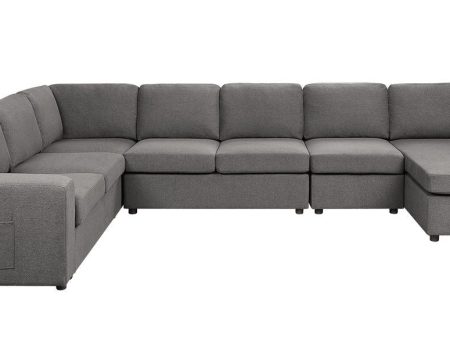 Waylon - Linen Sectional Sofa Cheap