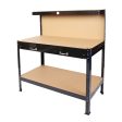 Wood Work Bench - Black   Light Brown Fashion