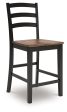 Wildenauer - Brown   Black - Barstool (Set of 2) For Sale