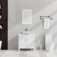 Bathroom Vanity And Sink Combo Glass Top Cabinet With Mirror Sale