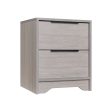 Wooden Nightstand With Two Drawers For Bedrooms And Other Places Online now