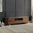 Willene - TV Stand With Ceramic Top - Dark Brown on Sale