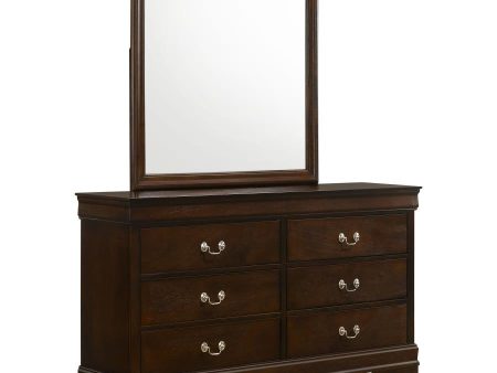 Louis Philippe - 6-drawer Dresser With Mirror on Sale