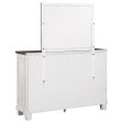 Lilith - 7-Drawer Dresser With Mirror - Distressed White For Discount