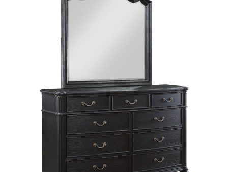 Celina - 9-Drawer Dresser With Mirror - Black Discount