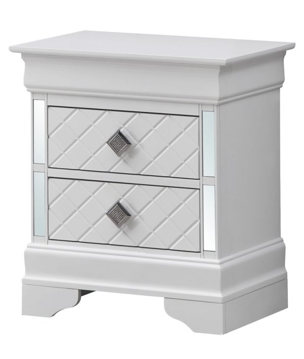 Verona - Accent Nightstand - Silver Champagne Online Hot Sale