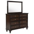 Andover - 8-Drawer Dresser And Mirror - Dark Oak For Discount