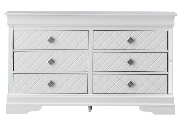 Verona - Stylish Dresser - Silver Champagne For Sale