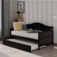 Wooden Daybed With Trundle Bed, Sofa Bed For Bedroom Living Room For Discount