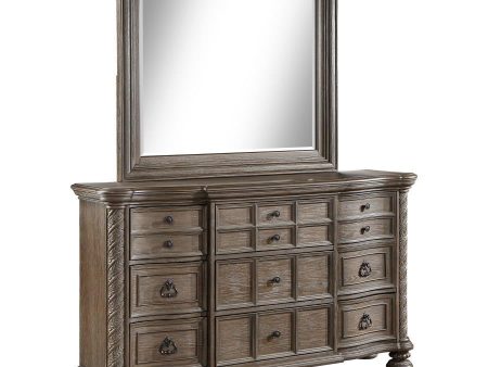 Emmett - 9-Drawer Dresser With Mirror - Walnut Online now