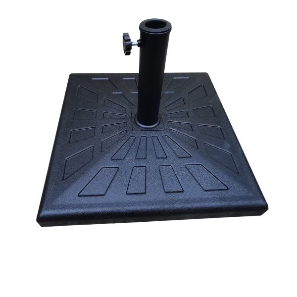 42 Pound Square Resin Umbrella Base - Black Online Sale