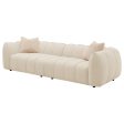 Winchester - Boucle Upholstered Extra Long Sofa - Sand Pebble Cheap