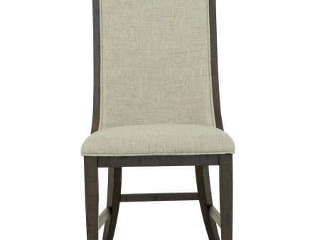 Westley Falls - Upholstered Host Side Chair (Set of 2) - Dark Brown For Cheap