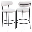 Viola - Boucle Upholstered Bar Stool (Set of 2) Hot on Sale