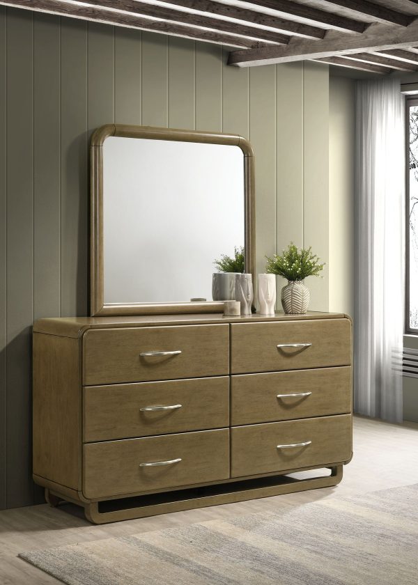 Amsbury - 6-Drawer Dresser And Mirror - Nutmeg Online