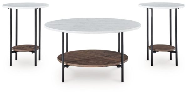 Wrenwich - Brown   Black   White - Occasional Table Set (Set of 3) Online