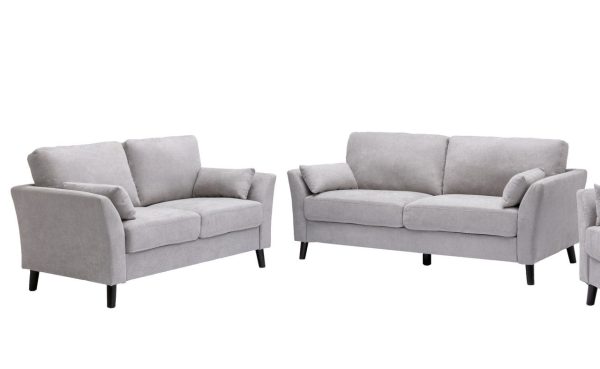 Damian - Woven Fabric Sofa Set Online now