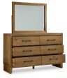 Sherbana - Light Brown - Dresser And Mirror on Sale